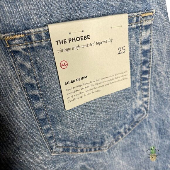 AG ADRIANO GOLDSCHMIED Phoebe Vintage High Waisted Tapered Leg Jeans  - Picture 6 of 8